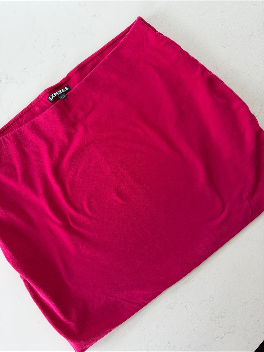 Express Hot Pink Stretch Tube Skirt